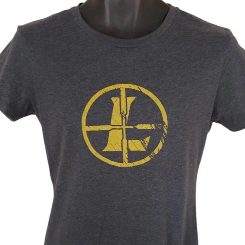 Leupold T Shirt Womens Size Medium Gray Hunting Scopes Military Law Enforcement